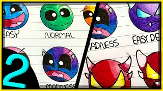 My 3-D Geometry Dash Difficulty Faces 2