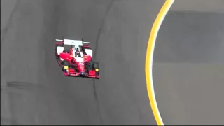 Verizon IndyCar 2016.  Qualifying Phoenix Grand Prix.  Carlos Munoz Crash