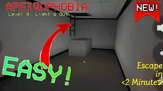 HOW TO ESCAPE Level 8: Lights Out in Apeirophobia (ROBLOX) [LATEST]
