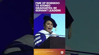 Fmr VP Robredo to Ateneo graduates: Be servant leaders