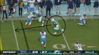 Why didn't Devon Achane run forward here? | Miami Dolphins Vs Tennessee Titans