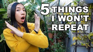 5 Things I Won't Repeat in Small Garden