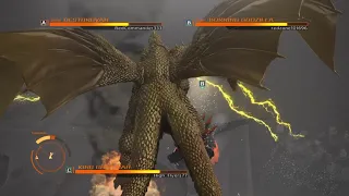 GODZILLA PS4 - King Ghidorah vs Destroyah vs Burning Godzilla