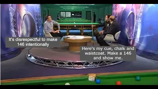 Ronnie makes another 146 and explains why he refused 147.