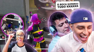 NOBRU FEZ O BOCA QUEBRAR O PC AO VIVO  - Clips engraçados