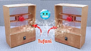 Make Amazing high speed Table Fan with DC motor make fan with  plywood 2024