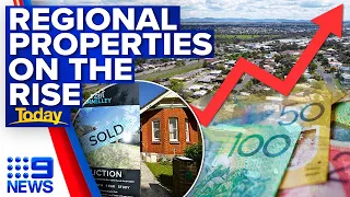 Regional property values record sharp rise across Australia | 9 News Australia