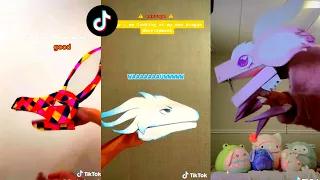 Dragon Puppet Crafts - Paper Dragon TikTok Compilation #31