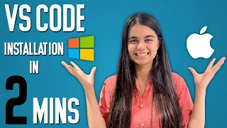 Install VS Code In 2 Minutes | Windows & Mac | English