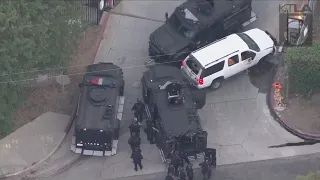 Violent pursuit suspect in custody after hours-long standoff in L.A.