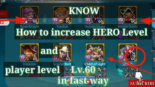 how to increase player Level in LORDS MOBILE and Hero level #lordsmobile #gaming LordHero0011