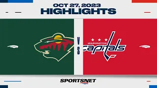 NHL Highlights | Wild vs. Capitals - October 27, 2023