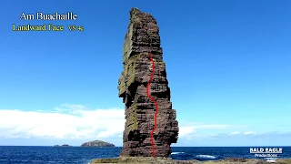 Climbing the epic Am Buachaille sea stack