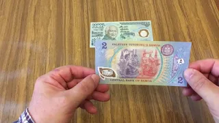 Распаковка полимерных банкнот