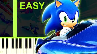 TEAM SONIC RACING THEME - EASY Piano Tutorial