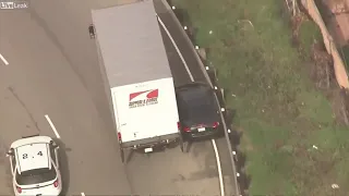 Box truck ends a police pursuit