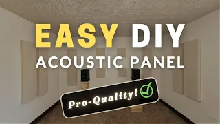 How To Make Acoustic Panels | Simple Acoustic Panel DIY Bass Trap Absorber