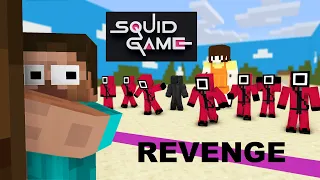 Monster School : SQUID GAME GREEN LIGHT RED LIGHT REVENGE - Minecraft Animation