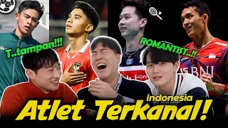 Pria Korea pertama lihat ATLET Terkenal di INDONESIA⚽🏸 | Asnawi, Kevin, Marselino, Jonathan