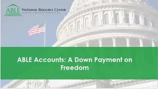 IFOPA Webinar: ABLE Accounts