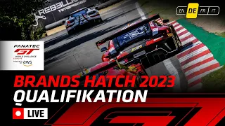 LIVE | Qualifying | Brands Hatch | Fanatec GT World Challenge Europe 2023 (German)