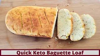 The Easiest Keto Baguette Loaf (Nut Free and Gluten Free)