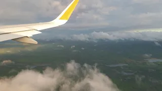 Вылет из Мурманска в белую ночь Airbus A320