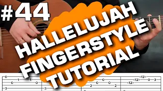 Hallelujah guitar Tutorial tabs Leonard Cohen Fingerpicking CHORD+MELODY guitarclub4you