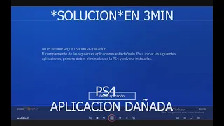 QUITEN SU DISCO RAYADO DE LA❌️📀PS4 🚫💿💀😱 No es posible seguir usando la aplicación APLICACION DAÑADA