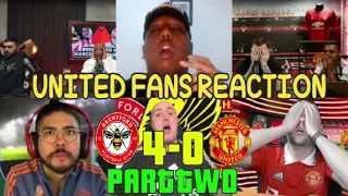 UNITED FANS REACTION TO BRENTFORD 4-0 MANCHESTER UNITED (PART 2) | FANS CHANNEL