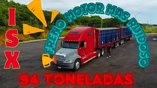 🤯EL FREIGHTLINER CENTURY CON FRENO MOTOR MAS RUIDOSO CON ⚠️ SOBRE PESO🚨 JALISCO-CLN #truck