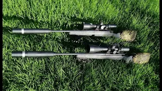 howa 6.5prc vs howa 300prc on steel at 245m .... testing potential power