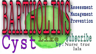 ANO BA ANG BARTHOLINS CYST ? /LIVE / nurse true lala