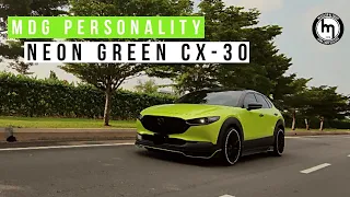 マツダ 2021 Mazda CX-30 Neon Green | MDG Personality #cx30 #neon #green #bodykit #wheels #cx30