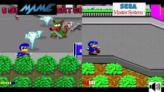 Dynamite Dux - Master System VS Arcade Console VS Console