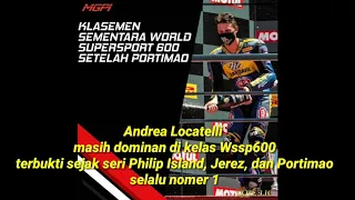 Wssp600 Portimao Portugal : Poin Pertama Galang Hendra dan kemenangan Sempurna Andrea Locatelli