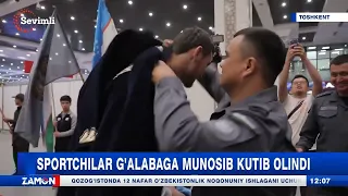 Sportchilar g‘alabaga munosib kutib olindi