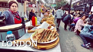 🇬🇧 [4K HDR] Jan 2023 ,Today Walking Spitalfields Market London,Street Food To Covent Garden’s area