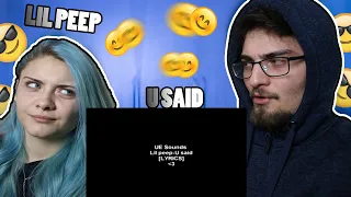 Me and my sister listen to Lil Peep - U said (LYRICS) for the first time (Reaction)