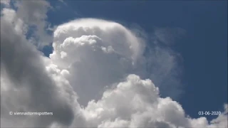 Gewitter in Wien 03-06-2020 thunderstorm, cumulonimbus timelapse