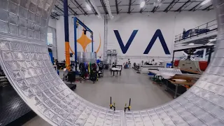 Vast Space - Long Beach facility full flyover tour! - commercial space station construction