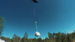 Helicopter External Sling Load Operation (HESLO) - Moving Big Bags with equipment