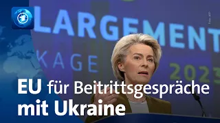 Fortschrittsbericht: EU-Kommission für Beitrittsgespräche mit Ukraine