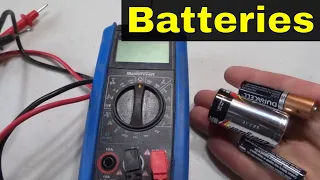 How To Test Standard Batteries With A Multimeter (AA, AAA, C)-Tutorial