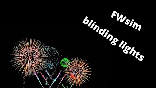 firework show blinding lights