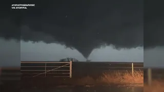 Tornado Rips Across Kansas Field Amid Severe Thunderstorm