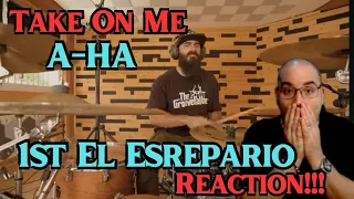 1st Time Reacting to El Estepario "TAKE ON ME" (A-HA - DRUM COVER) REACTION!!!