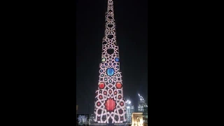 Развлечения в Дубае -Дубай. +Световое шоу на Бурдж Халифа. (Dubai. Light show on the Burj Khalifa)