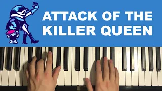 DELTARUNE - Attack of the Killer Queen (Piano Tutorial Lesson)