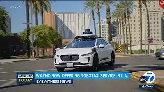 Waymo now offering robotaxi service in L.A.